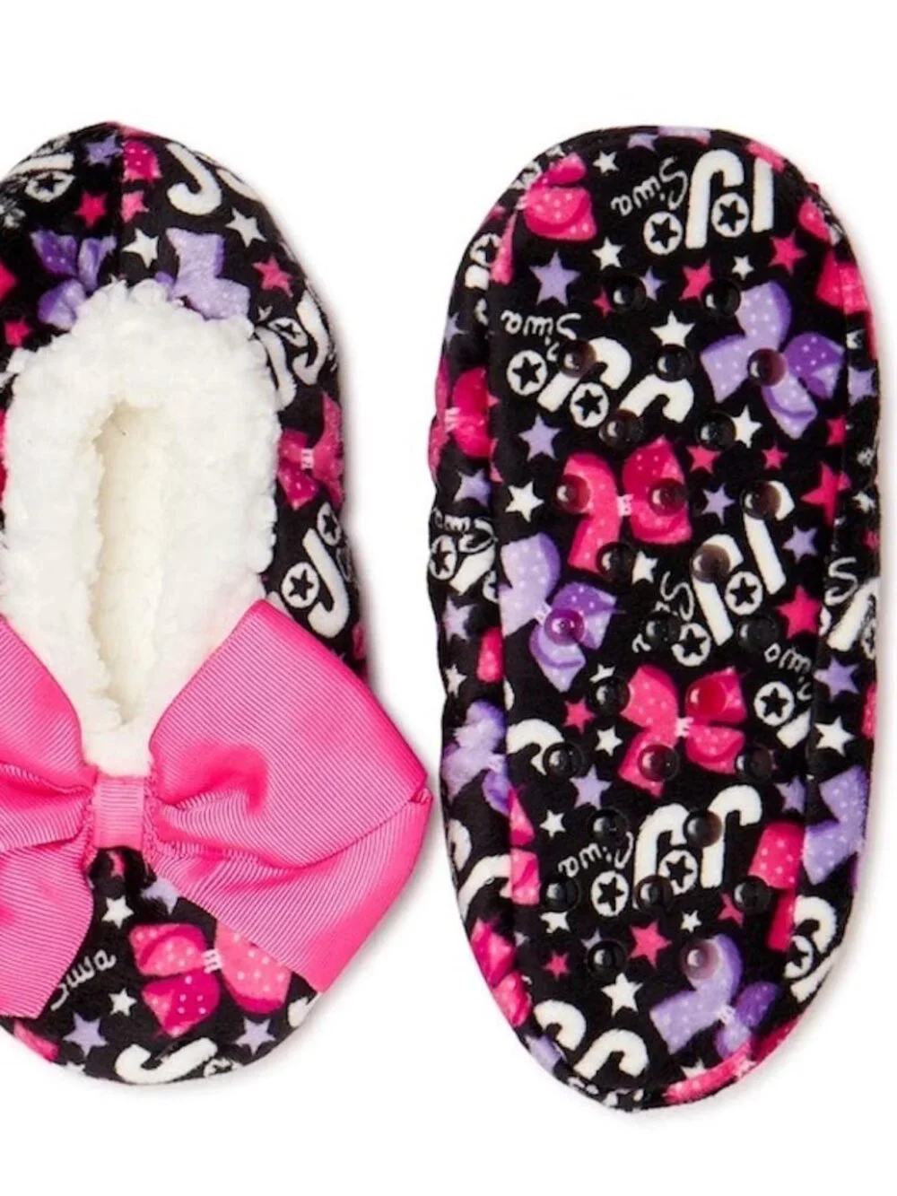 Jojo Siwa Girls Slippers Socks MediumLarge (Shoe Size: 13-4)